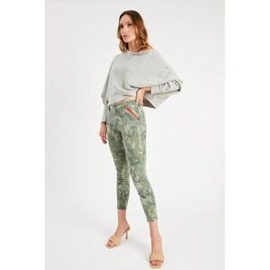 ETIENNE MARCEL L.A. Camo Skinny Jeans Red Zip Detail | Size 28 | NWT